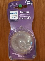 2 Philips Avent Nipples 6 Month +Natural Response *NEW/Cracked Case* aa1 - £7.06 GBP