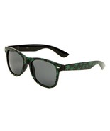 BLACK GREEN MARIJUANA WEED LEAF RETRO SQUARE SUNGLASSES CLASSIC SPORT RE... - $9.45