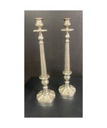 Pair of 19&quot; Silver Plated Candlestick Holders SKU 2349 - $35.06