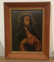 Framed Sacred Heart of Jesus Art Painting Framed by Jose Maria Ibarraran y Ponce - $783.02