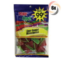 6x Bags Stone Creek Sour Gummi Watermelon Flavor Slices Quality Candies | 2.75oz - £13.62 GBP