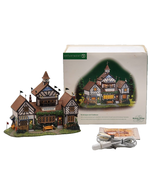 Dept 56 Burwickglen Golf Clubhouse Dickens Village Clock Tower Tip Missing - $80.91 CAD