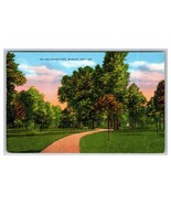 Mc Collough Park Muncie Indiana IN Linen Postcard  XA6 - $54.20 MXN