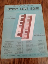 Gypsy Love Song Hammond And Pipe Organ Series Sheet Music-SHIP Same Business Day - £19.68 GBP
