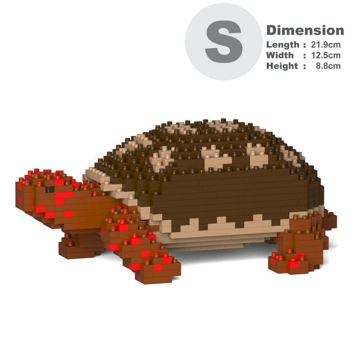 Red-footed Tortoise Sculptures (JEKCA Lego Brick) DIY Kit