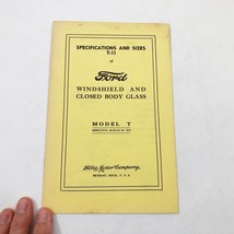 1927 Ford Model T Windshield &amp; Closed Body Glass Specs &amp; Sizes catalog R... - $11.87