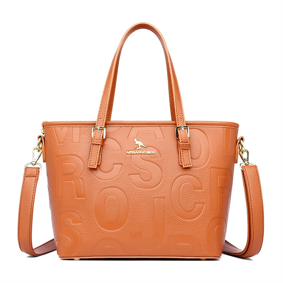 New er Women&#39;s  Leather Handbags Large Shoulder Crossbody Bags High Capacity Tot - £29.57 GBP