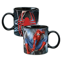 The Amazing Spider-Man Swinging 20 oz Heat Reactive Ceramic Coffee Mug U... - £12.18 GBP