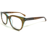 Sama Brille Rahmen DISTRICT 23 OLV Brown Blau Quadratisch Horn Felge 48-... - $116.50