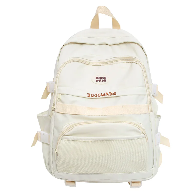 Solid Color Teenage Girls Student Backpa Large Capicity Women College Sc... - $131.39