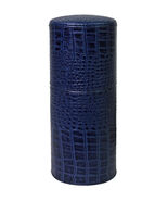 Brizard and Co Indigo Croco Pattern Cylindrical Desk Humidor 10-15 ct  NIB - $5,009.00 MXN