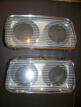 1966 Chrysler Imperial Headlight Covers Oem #2445252 2445253 - £197.36 GBP