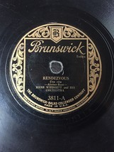 Herb Wiedoeft &amp; His Orchestra - Rendezvous / Swing Along - Brunswick 3811 78rpm - £11.46 GBP