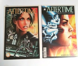 Aftertime #1 &amp; #2 B&amp;W Comic Book Lot 1997 Antarctic Press Comics NM (2 Books) - £4.78 GBP