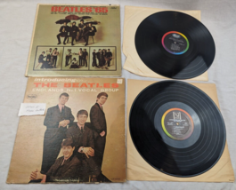 Introducing The Beatles Vee Jay LP 1062 Mono Ver 2 Brackets Logo + Beatles &#39;65 - £35.16 GBP