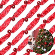 Jutom 2 Pack 6 Yards Burlap Christmas Garland with Jingle Bells Red Black - €5,28 EUR Jutom 2 Pack 6 Yards Burlap Christmas Garland with Jingle Bells Red Black - €5,28 EUR