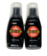 2 Pack Kiwi Leather Dye For Black Shoes 2.5oz Sponge Top Applicator - $23.99