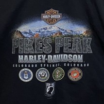 Harley Davidson XL T-Shirt Double Sided Colorado Springs Front Range Pikes Peak - £12.41 GBP