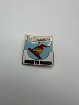 Enamel Big Powderhorn Snowboarding Lapel Pin 2.5 x 2.5 cm - £9.57 GBP