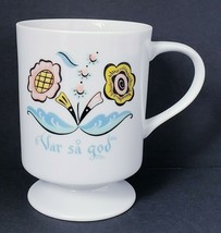 Berggren &quot;Var Sa God&quot; Swedish Folk Art 8 oz. Coffee Tea Mug Cup - £10.42 GBP