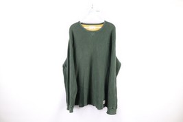 Vtg American Eagle Outfitters Mens XL Faded Thermal Waffle Knit T-Shirt Green - £38.72 GBP