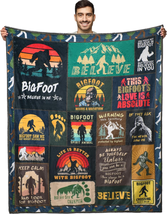 Bigfoot Blanket Sasquatch Throw Gifts - Big Foot Sasquatch Gifts, Bigfoot Gifts  - £29.49 GBP