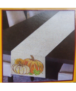 FALL COUNTRY STYLE TAPESTRY  TABLE RUNNER   PUMPKINS   13&quot;X 70&quot;  NEW - £11.61 GBP