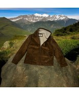 Levis Hooded Western Tan Sharpe Lined Trucker Jacket Men Size M Brown Zi... - $1,157.22 MXN