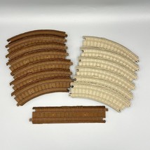 Lot of 14 Thomas Train Trackmaster Track Brown &amp; Tan Colored Replacement... - £15.25 GBP