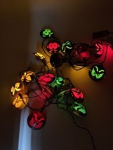 Halloween Light Strands Glowing Eyes And Faces Stackable Strands Novelty... - £8.08 GBP