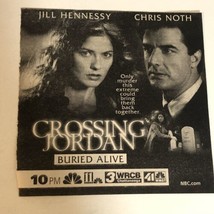 Crossing Jordan Vintage Tv Ad Advertisement Jill Hennessy Chris Noth TV1 - £4.66 GBP