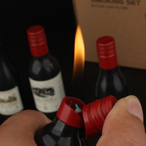 JM356 Creative Personality Decoration Red Wine Bottle Flame Lighter - £9.42 GBP