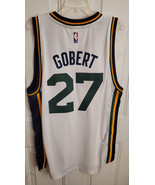 ADIDAS SWINGMAN NBA JERSEY UTAH JAZZ RUDY GOBERT MEN&#39;S WHITE XL - $49.49