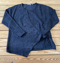 AnyBody NWOT women’s ribbed wrap sweater Size Black J8 - £14.46 GBP