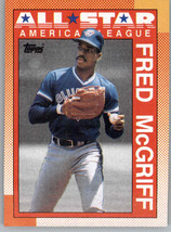 1990 Topps 385 Fred McGriff All Star  Home Run Leaders Toronto Blue Jays - £2.23 GBP