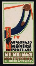 1930 Uruguay 1st Soccer Football World Cup original poster stamp cindere... - £81.44 GBP