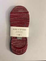 Sun + Stone Men&#39;s 3-Pk. No-Show Socks Red Multi Size  7-12 Sock Size 10-13 - $12.99