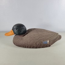 Mallard Duck Decoy Hollow Orange Beak Size 15.5&quot; x 6&quot; - £7.77 GBP