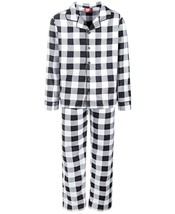 allbrand365 designer Big Kids Sleepwear Pajama Set Buffalo Check Size 2T-3T - £22.21 GBP