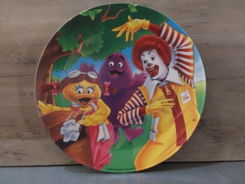 McDonalds Vintage 1991 Melamine Plate Recycle 8'' Birdie Grimus Ronald Made USA - $9.50