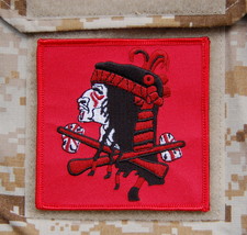 Nswdg Red Squadron Team Flag Patch Devgru ST6 Red Team Zero Dark Thirty Hook - £6.55 GBP