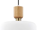 TeHenoo Modern Pendant Lighting,Large Pendant Lamp,Wood and Brass Accent... - $46.55