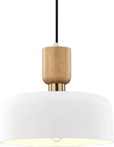 TeHenoo Modern Pendant Lighting,Large Pendant Lamp,Wood and Brass Accent... - $46.55
