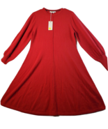 Boden Sweater Dress Womens Size 8 Red Knit Viscose Blend Long Sleeve Cre... - £28.58 GBP