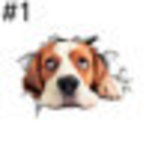 TQQTQQ 1Pcs 3D Dog Cat Car Sticker Cute Funny Pet Dog Decal Creative Modified St - £33.11 GBP