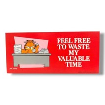 Vintage Garfield Poster 9&quot;x4&quot; Office Classroom Motivational Humor Jim Davis (h)  - £11.78 GBP