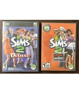 The Sims 2 Double Deluxe &amp; Open For Business Expansion Pack PC/DVD Games... - £8.78 GBP