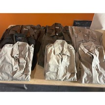 Vintage lot 9 regulation military Army Marines WWII khaki dress shirts - $99.00