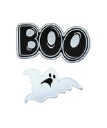 Boo Scary Ghost Halloween 2PK Embroidered Applique Iron On Patches Trick... - $17.56 CAD