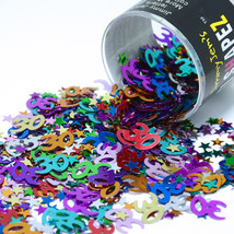 Number 30 and Stars Multicolor Confetti Bag 1/2 Oz Birthday Party CCP9006 - $3.95+